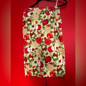 Voodoo Vixen Retro Fruit Print Pencil Skirt - Size M - Fun & Flirty
